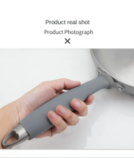 ⁦حامي مقبض الطاسة سيليكون مطاطي عازل للحرارة⁩ - الصورة ⁦2⁩