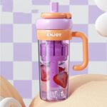 ⁦زجاجة ديتوكس 830 ملي بشاليموه لشرب المياة والعصائر الفريش⁩ - الصورة ⁦3⁩