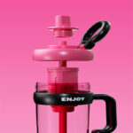 ⁦زجاجة ديتوكس 830 ملي بشاليموه لشرب المياة والعصائر الفريش⁩ - الصورة ⁦7⁩