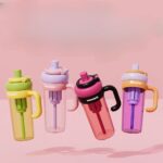 ⁦زجاجة ديتوكس 830 ملي بشاليموه لشرب المياة والعصائر الفريش⁩ - الصورة ⁦8⁩