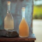 ⁦زجاجة للخل والزيت بغطاء خشبي محكم الغلق سعة 400 مللي⁩ - الصورة ⁦6⁩