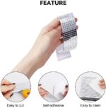 ⁦شريط زجاجي ذاتي اللصق بطول 1 متر*4سم لتزيين الحوائط والمرايات باللون الفضي.⁩ - الصورة ⁦2⁩