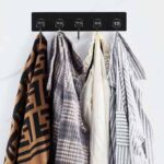 ⁦شماعة حوائط ذاتية اللصق ب 6 هوك معدن لتعليق أدوات المطبخ والحمام⁩ - الصورة ⁦8⁩