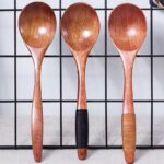 ⁦طقم معالق تقديم خشبية كبيرة 6 قطع⁩ - الصورة ⁦10⁩