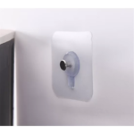 ⁦طقم  بديل للمسامير 4 قطع شفافة لتعليق أدوات الحمام والمطبخ⁩ - الصورة ⁦5⁩