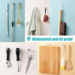 ⁦طقم  بديل للمسامير 4 قطع شفافة لتعليق أدوات الحمام والمطبخ⁩ - الصورة ⁦8⁩