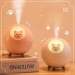 فواحة مضيئة علي شكل قطة بخزان 220 ملي لتعطير المنزل - الصورة 3