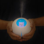 فواحة مضيئة علي شكل قطة بخزان 220 ملي لتعطير المنزل - الصورة 8