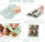 ⁦قالب ثلج ثري دي شكل دبدوب من السيليكون 4 خانات⁩ - الصورة ⁦4⁩