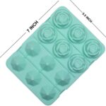 ⁦قالب ثلج سيليكون ثري دي شكل وردة وكرستالة لعمل الحلويات والقهوة المثلجة⁩ - الصورة ⁦3⁩