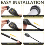 ⁦كشاف شعلة سينسور يعمل بالطاقة الشمسية لاضاءة الحدائق 3 واط⁩ - الصورة ⁦6⁩