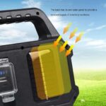 ⁦كشاف طوارئ محمول 6 درجات اضاءة مختلفة يعمل بالطاقة الشمسية⁩ - الصورة ⁦2⁩