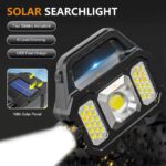 ⁦كشاف طوارئ محمول 6 درجات اضاءة مختلفة يعمل بالطاقة الشمسية⁩ - الصورة ⁦9⁩