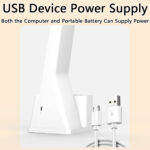 ⁦كشاف مكتب تاتش ب 3 اضاءات مختلفة مزود بشاشة رقمية مع مقلمة⁩ - الصورة ⁦2⁩