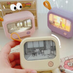 وناسة مكتب ميني شكل تليفزيون باتنين اضاءة مختلفة قابل للشحن - الصورة 2