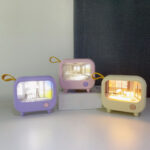 وناسة مكتب ميني شكل تليفزيون باتنين اضاءة مختلفة قابل للشحن - الصورة 6