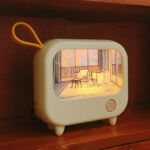 وناسة مكتب ميني شكل تليفزيون باتنين اضاءة مختلفة قابل للشحن - الصورة 5