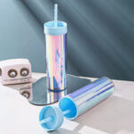 ⁦كوب مموج دابل مع شاليموه وغطاء بتصميم عاكس للضوء 480 ملي من الاكليريك⁩ - الصورة ⁦4⁩