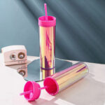 ⁦كوب مموج دابل مع شاليموه وغطاء بتصميم عاكس للضوء 480 ملي من الاكليريك⁩ - الصورة ⁦7⁩