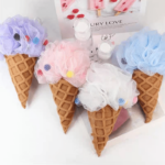 ليفة استحمام ناعمة على شكل مجسم آيس كريم - الصورة 7