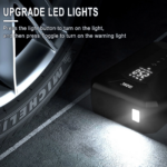 ⁦منفاخ كاوتش سيارة محمول بعداد ديجيتال دقيق ضغط قوي وبكشاف⁩ - الصورة ⁦3⁩