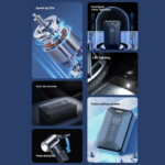 ⁦منفاخ كاوتش سيارة محمول بعداد ديجيتال دقيق ضغط قوي وبكشاف⁩ - الصورة ⁦4⁩