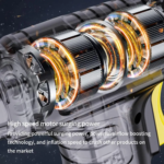 ⁦منفاخ لإطارات السيارات والدراجات النارية بعداد ديجيتال بضوء ليد قابل للشحن⁩ - الصورة ⁦3⁩