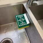 اسفنجة بحامل شكل ملعب كرة مع دبل فيس قوي