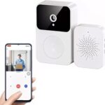 جرس باب بكاميرا سحرية للمراقبة عن بعد يعمل بالواي فاي لامان المنزل