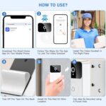 ⁦جرس باب بكاميرا سحرية للمراقبة عن بعد يعمل بالواي فاي لامان المنزل⁩ - الصورة ⁦4⁩