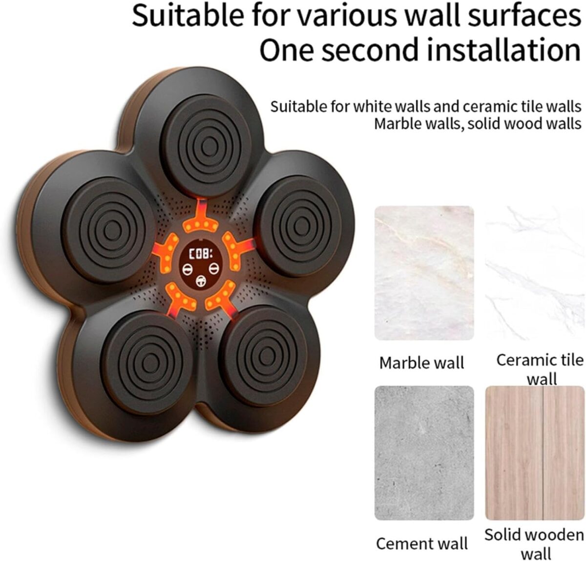 ⁦جهاز لعبة ملاكمة كهربائية مع موسيقي يثبت علي الحائط4⁩ - الصورة ⁦4⁩