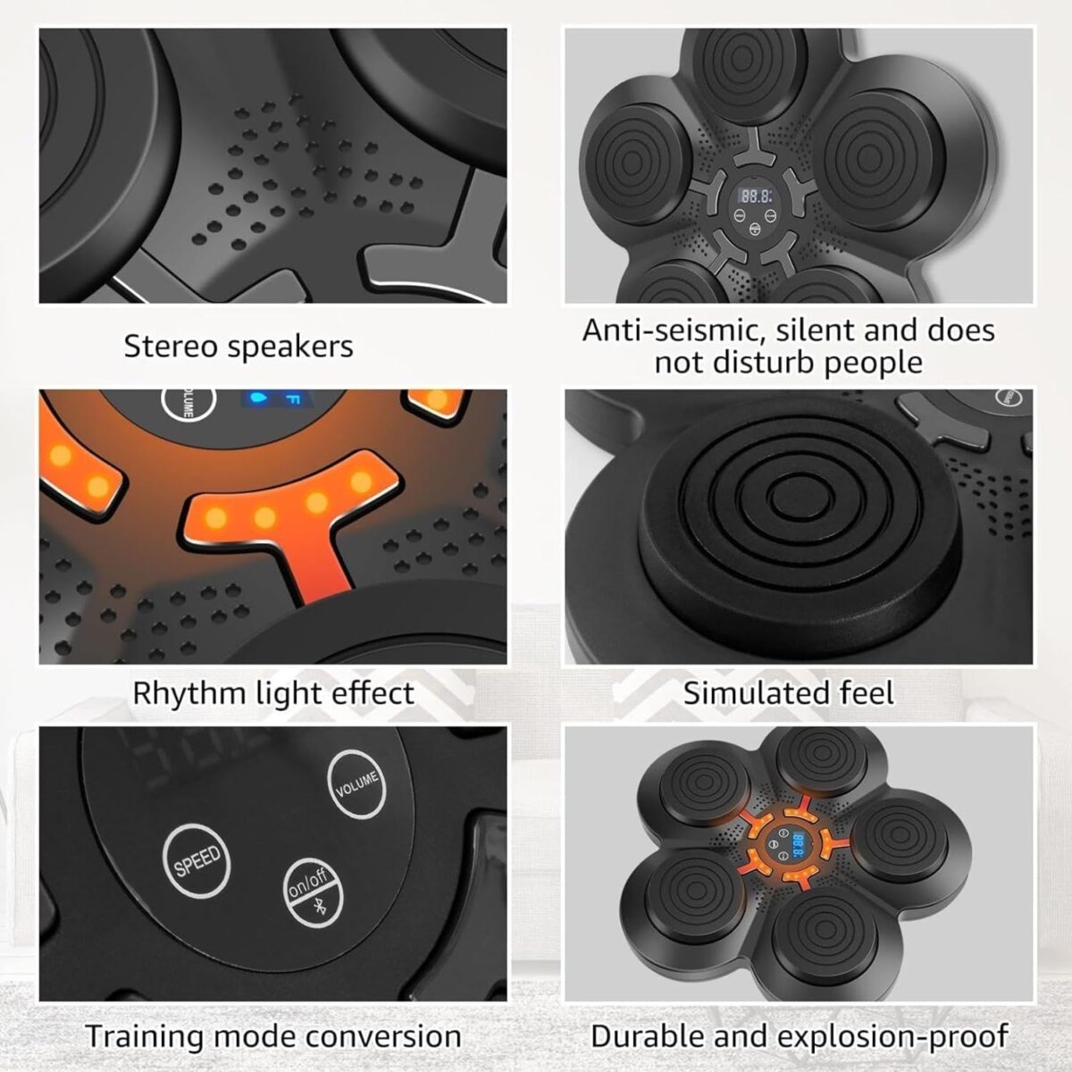 ⁦جهاز لعبة ملاكمة كهربائية مع موسيقي يثبت علي الحائط4⁩ - الصورة ⁦6⁩