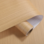 ⁦رول استيكر لاصق شكل خشبي باللون البيج لتجديد ديكور المطبخ⁩ - الصورة ⁦6⁩