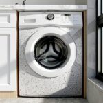 ⁦رول استيكر لاصق شكل جرانيت باللون الابيض لتجديد ديكور المطبخ⁩ - الصورة ⁦6⁩