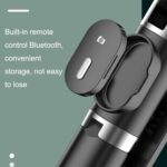 ⁦سيلفي ستيك دوار مع ترايبود قابل للتمدد واضاءة للتصوير يعمل بالبلوتوث⁩ - الصورة ⁦7⁩