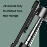 ⁦سيلفي ستيك دوار مع ترايبود قابل للتمدد واضاءة للتصوير يعمل بالبلوتوث⁩ - الصورة ⁦8⁩