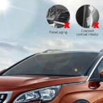 ⁦شماسة فامية للزجاج الأمامي للسيارة لحجب حرارة الشمس والحفاظ علي التابلوه من التشققات قابلة للسحب⁩ - الصورة ⁦4⁩