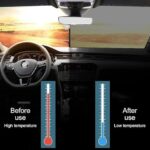 ⁦شماسة فامية للزجاج الأمامي للسيارة لحجب حرارة الشمس والحفاظ علي التابلوه من التشققات قابلة للسحب⁩ - الصورة ⁦6⁩