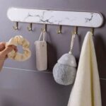 شماعة حوائط بلزق دبل فيس ب 6 هوك لتعليق الملابس