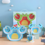 ⁦طقم طعام للاطفال 5 قطع شكل كابوريا⁩ - الصورة ⁦6⁩