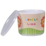 ⁦طقم طعام للاطفال شكل اسد 5 قطع⁩ - الصورة ⁦5⁩