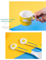 ⁦طقم اطباق شكل الكتكوت الكيوت 5 قطع⁩ - الصورة ⁦4⁩