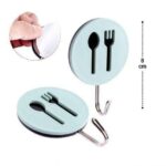 ⁦طقم هوك لاصق لتعليق ادوات المطبخ 3 قطع⁩ - الصورة ⁦2⁩