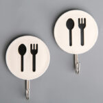 طقم هوك لاصق لتعليق ادوات المطبخ 3 قطع