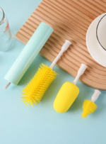 ⁦فرشة كهربائية لتنظيف زجاجات المياة وببرونات الأطفال ب 3 رؤوس مختلفة⁩ - الصورة ⁦9⁩