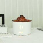 ⁦فواحة مضيئة علي شكل بركان لتعطير وترطيب المنزل بخزان 500 ملي⁩ - الصورة ⁦5⁩