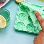 ⁦قالب ثلج سيليكون ثري دي شكل وردة وكرستالة لعمل الحلويات والقهوة المثلجة⁩ - الصورة ⁦9⁩