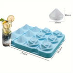 ⁦قالب ثلج سيليكون ثري دي شكل وردة وكرستالة لعمل الحلويات والقهوة المثلجة⁩ - الصورة ⁦6⁩