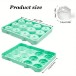 ⁦قالب ثلج سيليكون ثري دي شكل وردة وكرستالة لعمل الحلويات والقهوة المثلجة⁩ - الصورة ⁦7⁩