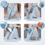 قطاعة ومبشرة يدوية 5 في 1 لتقطيع الخضروات والفاكهة قابلة للطي - الصورة 5